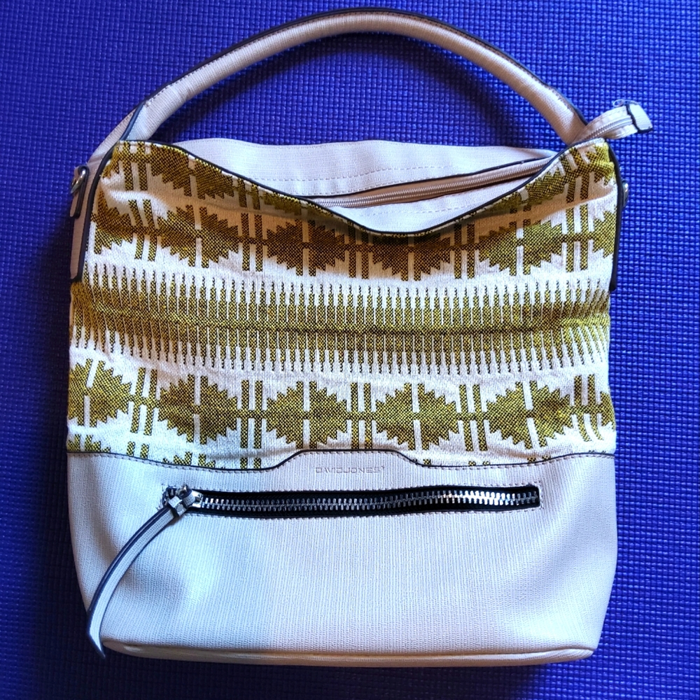 David Jones tribal print handbag